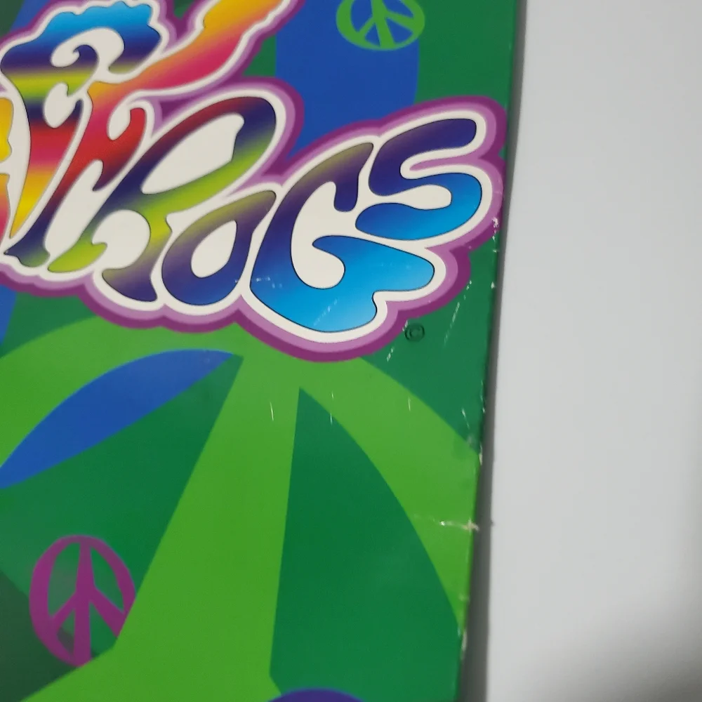 Vintage Peace Frogs Folder 90s Y2K School Office Retro Hippie Peace Sign 2000s